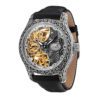 серебряные мужские часы LORIE 1148.0.9.93