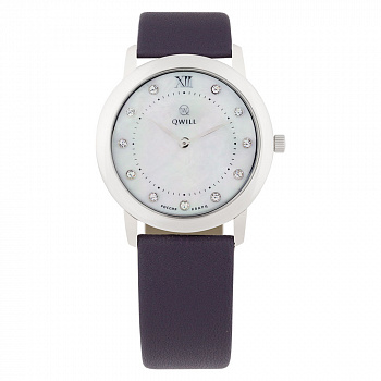 серебряные женские часы QWILL 6050.01.04.9.36A