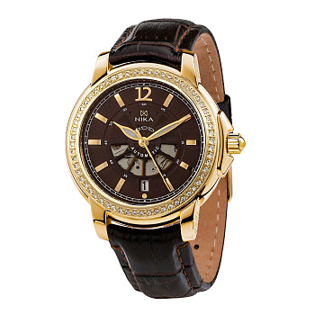 золотые мужские часы CELEBRITY 1068.1.3.64A