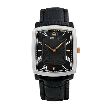 серебряные мужские часы QWILL 6002.01.02.9.51A.G