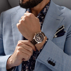 Часы Ag 925°, Au 585° 1399.0.19.61B.B